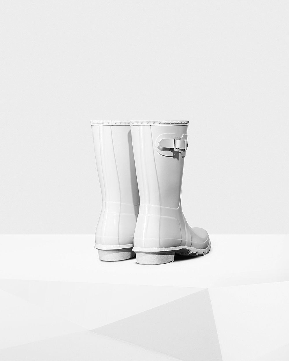 Hunter Mujer Original Gloss - Botas de Lluvia Blancas - 891-KJFQTS